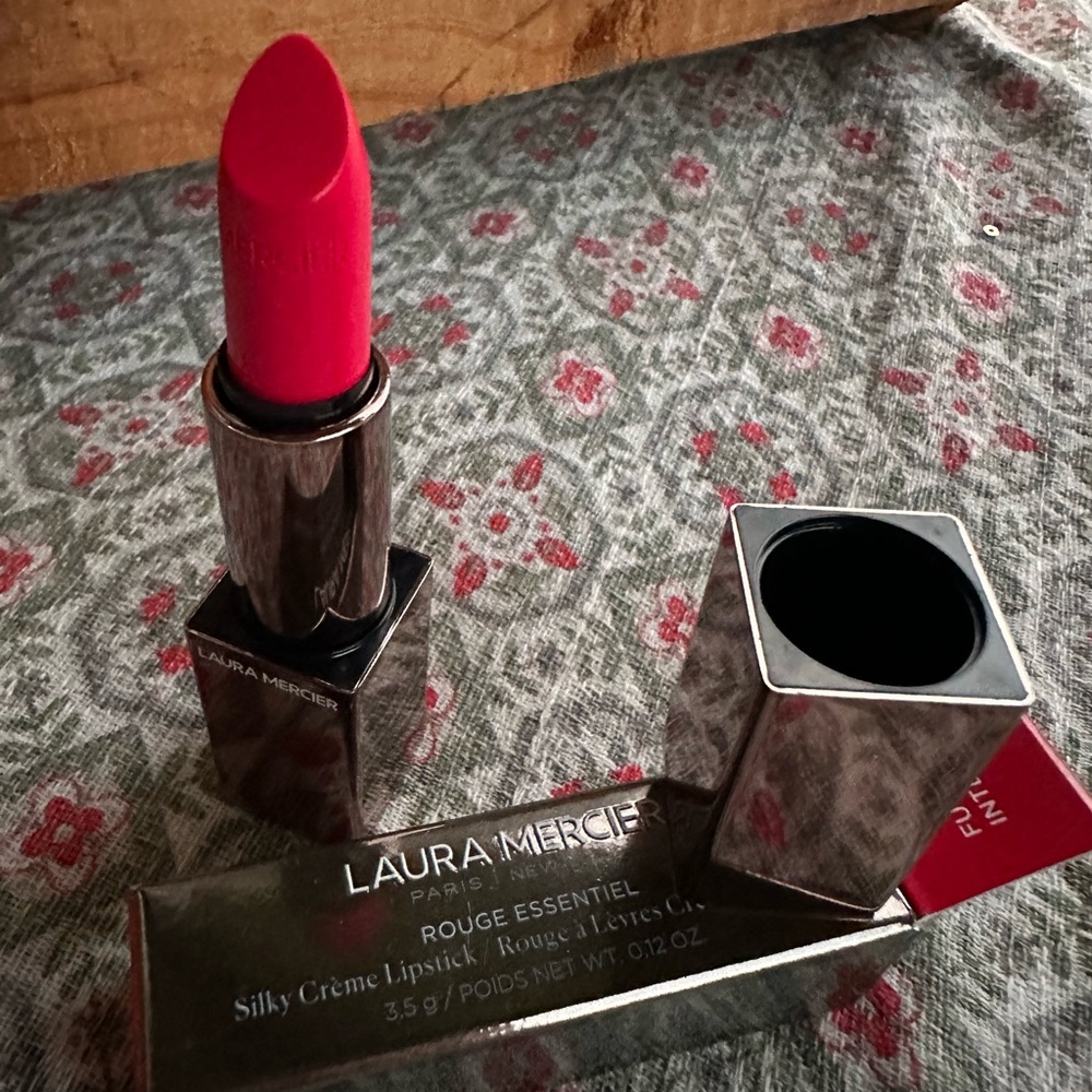 Laura Mercier Lipstick in Metallic Silver Box